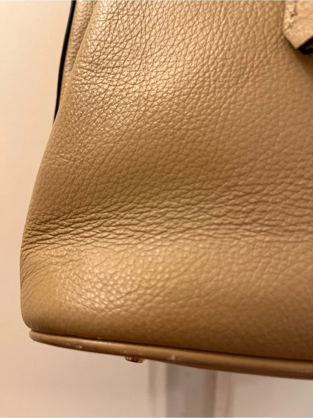 Belle & Bloom Camel Genuine Leather Tote